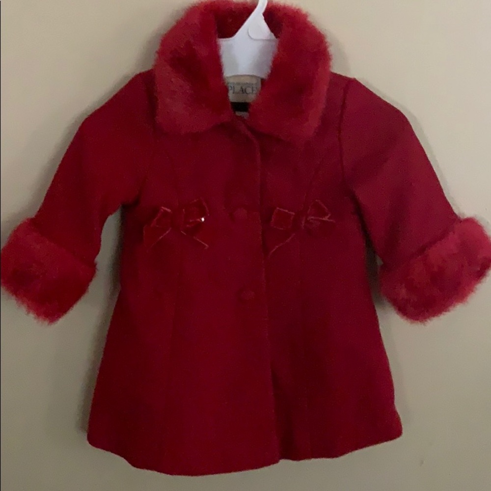 Super Cute 12M Children’s Place red wool coat